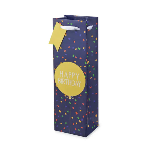 Confetti Birthday Wine Gift Bag